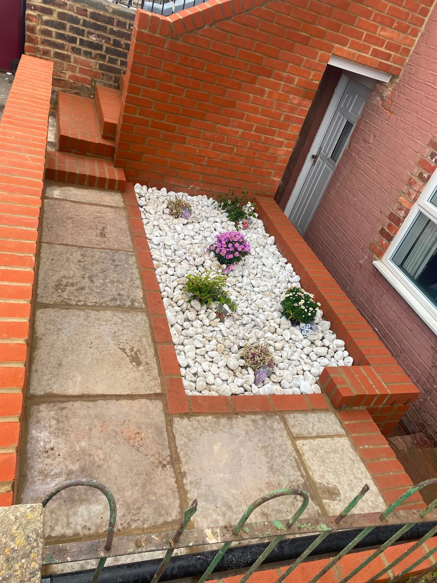 Patio — brick & planter